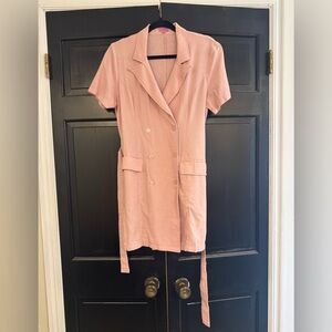 Francesca’s Miami Double Breasted Blazer Utility Mini Dress